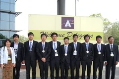 Đoàn học sinh dự thi Olympic Vật lý Châu Á năm 2012. (Ảnh: Tiến Hiến/Vietnam+) 