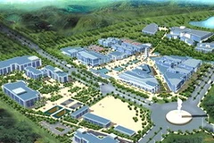 Mô hình thiết kế Trung tâm Vũ trụ Việt Nam tại Hòa Lạc. (Nguồn: Internet)