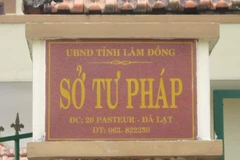 Kỷ luật khiển trách Giám đốc Sở Tư pháp tỉnh Lâm Đồng