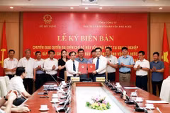 Bộ Xây dựng chuyển giao 4 Tổng công ty về SCIC. (Ảnh: Thu Hằng/Bnews/TTXVN)