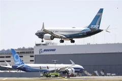 Máy bay Boeing 737 MAX trong chuyến bay thử tại Seattle, bang Washington, Mỹ ngày 29/6/2020. (Ảnh: AFP/TTXVN)