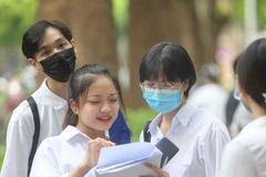 Thí sinh Hà Nội 'dễ thở' với đề thi môn Toán. (Ảnh: Thanh Tùng/TTXVN)