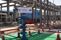 Giếng dầu Mangla số 1 tại nhà máy khai thác dầu khí Cairn tại Rajasthan, Ấn Độ. (Nguồn: AFP/TTXVN)