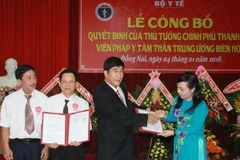 Lễ công bố quyết định thành lập Viện Pháp y tâm thần Trung ương Biên Hòa. (Ảnh: Sỹ Tuyên/Vietnam+)