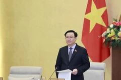 Chủ tịch Quốc hội Vương Đình Huệ phát biểu khai mạc. (Ảnh: Doãn Tấn/TTXVN)