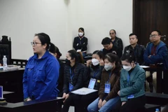 Nhóm bị cáo tại phiên tòa. (Nguồn: Tiền Phong)