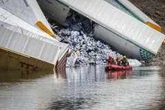 Hiện trường vụ tai nạn. (Nguồn: Daily Inter Lake)
