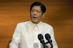 Tổng thống Philippines Ferdinand Marcos Jr trình bày Thông điệp quốc gia đầu tiên trước Quốc hội tại Quezon ngày 25/7/2022. (Ảnh: AFP/ TTXVN)