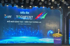 Bộ trưởng Huỳnh Thành Đạt phát biểu khai mạc sự kiện. (Ảnh: Minh Sơn/Vietnam+)