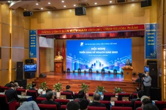 Ông Tô Dũng Thái - Chủ tịch Hội đồng thành viên VNPT phát biểu tại Hội nghị. (Ảnh: Minh Sơn/Vietnam+)