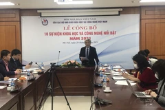 Toàn cảnh lễ công bố 10 sự kiện khoa học và công nghệ nổi bật năm 2021. (Ảnh: Bộ Khoa học và Công nghệ)