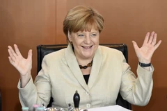 Thủ tướng Đức Angela Merkel tại một cuộc họp Nội các ở thủ đô Berlin. (Ảnh: AFP/TTXVN)