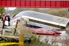 Hiện trường vụ tai nạn đường sắt. (Nguồn: Reuters)