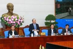 Phó Thủ tướng Nguyễn Xuân Phúc phát biểu. (Ảnh: Doãn Tấn/TTXVN)