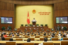 Chủ tịch Quốc hội Nguyễn Thị Kim Ngân phát biểu kết thúc phiên chất vấn và trả lời chất vấn. (Ảnh: Dương Giang - TTXVN)