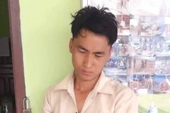 Đối tượng Thạo Nhi Vàng (32 tuổi, trú tại bản Na Xuông, huyện Viêngthoong, tỉnh Bolikhamsai, Lào). (Ảnh: Đức Trí/TTXVN phát)