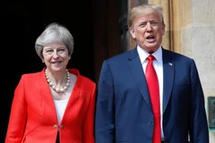 Tổng thống Mỹ Donald Trump và Thủ tướng Anh Theresa May. (Nguồn: AP)