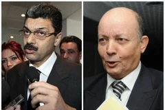 Cựu Bộ trưởng Tài chính Karim Djoudi và cựu Bộ trưởng Giao thông Amar Tou. (Nguồn: huffpostmaghreb.com)