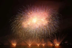 Màn trình diễn pháo hoa của đội Phần Lan. (Ảnh: Trần Lê Lâm/TTXVN)