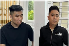 Hai đối tượng Hùng (trái) và Đạt. (Nguồn: Báo Bình Định)