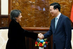 Chủ tịch nước Võ Văn Thưởng tiếp Đại sứ Tây Ban Nha Pilar Méndez Jiméne. (Ảnh: Thống Nhất/TTXVN)