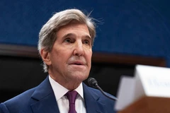 Đặc phái viên Tổng thống Mỹ về biến đổi khí hậu John Kerry. (Ảnh: THX/TTXVN)