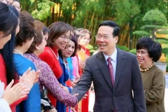[Photo] Chủ tịch nước gặp mặt đại biểu Hiệp hội Doanh nhân nữ Việt Nam