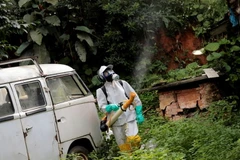 Phun thuốc diệt muỗi tại Brazil. (Nguồn: theguardian.com)