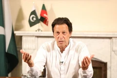 Ông Imran Khan phát biểu tại Islamabad, Pakistan. (Ảnh: AFP/TTXVN)