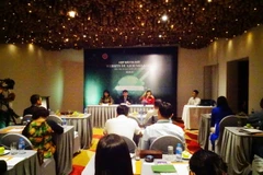 Quang cảnh buổi ra mắt website. (Ảnh: Gia Thuận/TTXVN)