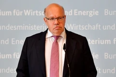  Bộ trưởng Kinh tế Đức Peter Altmaier tại một cuộc họp báo ở Berlin. (Ảnh: AFP/TTXVN)