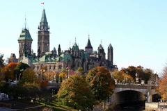  Tòa nhà Quốc hội Canada ở Ottawa. (Ảnh: AFP/TTXVN)