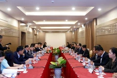 Toàn cảnh buổi làm việc. (Ảnh: Phạm Kiên/TTXVN)