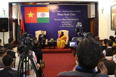 Quang cảnh buổi họp báo. (Ảnh: Huy Lê/TTXVN)