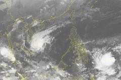 Ảnh mây vệ tinh. (Nguồn: nchmf.gov.vn)