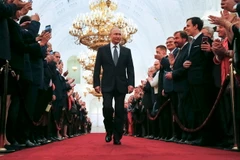 Tổng thống Nga Vladimir Putin tại lễ tuyên thệ nhậm chức ở điện Kremlin ngày 7/5. (Nguồn: EPA-EFE/TTXVN)