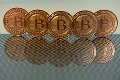 Đồng tiền ảo Bitcoin. (Nguồn: AFP/TTXVN)