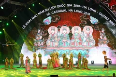  Chương trình nghệ thuật tại buổi lễ. (Ảnh Thành Đạt/TTXVN)