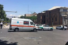 Cảnh sát Iran tuần tra tại thủ đô Tehran. (Ảnh: AFP/TTXVN)