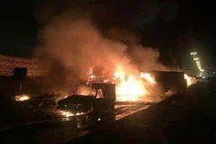 Hiện trường vụ tai nạn thảm khốc. (Nguồn: express.co.uk)