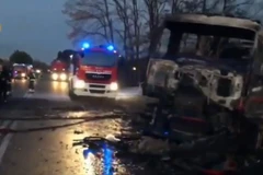 Hiện trường vụ nổ trạm xăng. (Nguồn: thelocal.it)