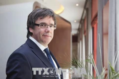 Cựu Thủ hiến vùng tự trị Catalonia thuộc Tây Ban Nha Carles Puigdemont. (Nguồn: AFP/TTXVN)