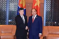 Thủ tướng Nguyễn Xuân Phúc tiếp Tổng Thư ký Hiệp hội các Quốc gia Đông Nam Á (ASEAN) Lim Jock Hoi. (Nguồn: TTXVN) 