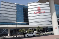 Trụ sở hãng hàng không Emirates Airline tại Dubai, UAE. (Ảnh: AFP/TTXVN)