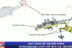 [Video] Công bố nguyên nhân vụ rơi máy bay chở Chủ tịch CLB Leicester