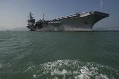  Tàu sân bay USS Carl Vinson của Mỹ. (Nguồn: AFP/TTXVN)