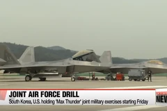 [Video] Mỹ-Hàn huy động 100 chiến đấu cơ cho cuộc tập trận Thần Sấm