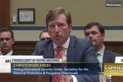 Thứ trưởng Bộ An ninh Nội địa Mỹ Christopher Krebs. (Nguồn: c-span.org)