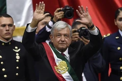 Tân Tổng thống Mexico Andres Manuel Lopez Obrador tại lễ tuyên thệ nhậm chức ở Mexico City ngày 1/12/2018. (Ảnh: AFP/TTXVN)