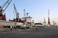 Cảng Hodeidah ở tỉnh Hodeidah, Yemen ngày 27/1. (Nguồn: AFP/TTXVN)